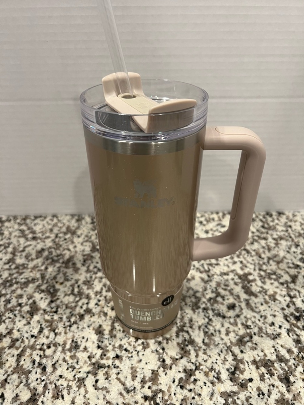 Stanley Quencher Tumbler Travel Mug - Gold Tan Shimmer New 30 Oz